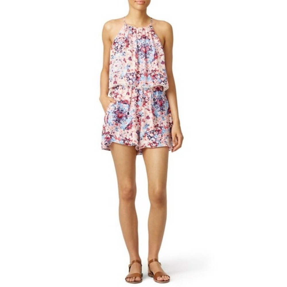 NWT! Parker Pink Floral Catamaran Romper/Playsuit